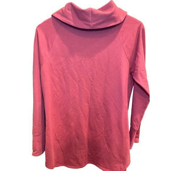 Soft Surroundings Valerie Pullover Vermilion Orange Red Cowl Neck Long‎ Sleeve - Picture 8 of 9